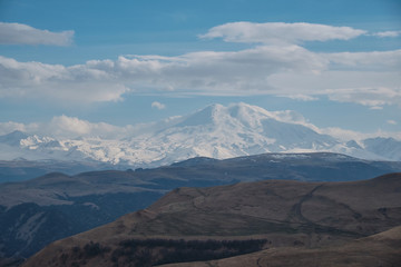 Naklejka na ściany i meble Mount Elbrus from the north