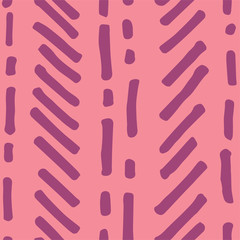 Abstract Seamless Pattern. Brush Strokes.