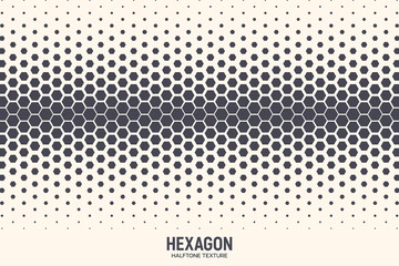 Hexagon Shapes Vector Abstract Geometric Technology Extreme Sports Background. Halftone Hex Retro Simple Pattern Backdrop. Minimal 80s Style Dynamic Tech Wallpaper