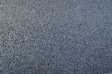 View on the road rollers working on the new road construction site