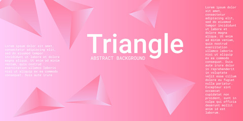 Abstract composition of  triangle.