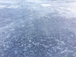 Blue ice for background. Ice texture. Winter