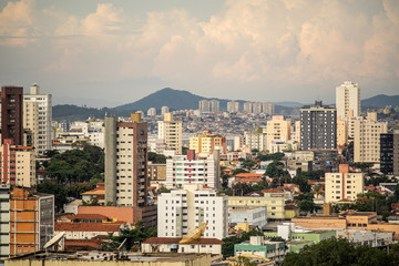 Obraz premium aerial view of the city of belo horizonte