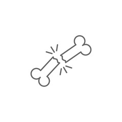 health, bone, broken, medical. Element of health icon. Thin line icon for website design and development, app development. Premium icon