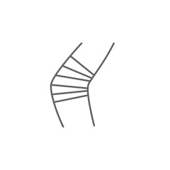 health, hurt, injury, knee, leg. Element of health icon. Thin line icon for website design and development, app development. Premium icon