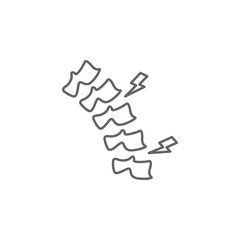 health, back, backache, pain, spine. Element of health icon. Thin line icon for website design and development, app development. Premium icon
