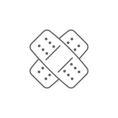 health, adhesive, plaster, medicine. Element of health icon. Thin line icon for website design and development, app development. Premium icon