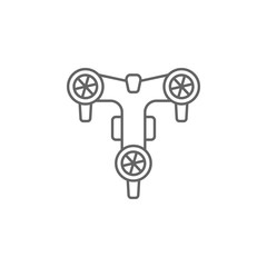 Drone, technology icon. Element of future world icon. Thin line icon for website design and development, app development. Premium icon