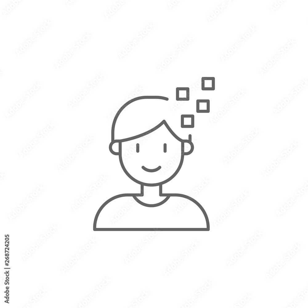 Poster teleport, technology icon. element of future world icon. thin line icon for website design and devel