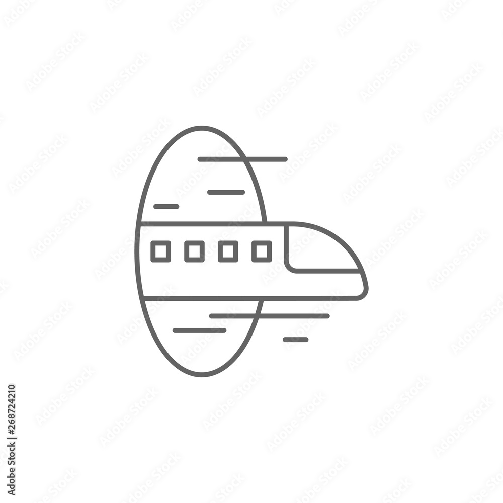 Poster black hole, technology icon. element of future world icon. thin line icon for website design and dev