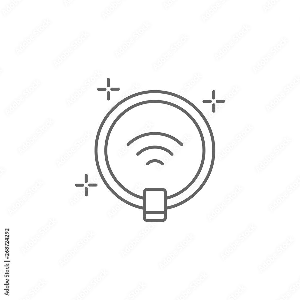 Aufkleber lamp, technology icon. element of future world icon. thin line icon for website design and developme