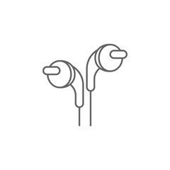 Earphones, technology icon. Element of future world icon. Thin line icon for website design and development, app development. Premium icon