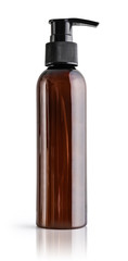 Plastic brown bottle