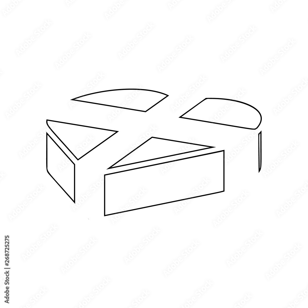 Aufkleber heart gift boxes with ribbon bow icon. element of love for mobile concept and web apps icon. outline