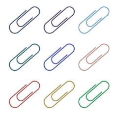  collection of colorful clips, color clip