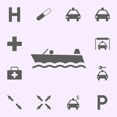boat icon. signs of pins icons universal set for web and mobile