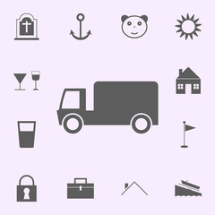 parking lot for freight icon. signs of pins icons universal set for web and mobile