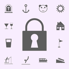 forbidden place icon. signs of pins icons universal set for web and mobile