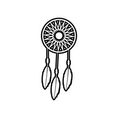 Dreamcatcher icon. Element of Mexico for mobile concept and web apps icon. Outline, thin line icon for website design and development, app development