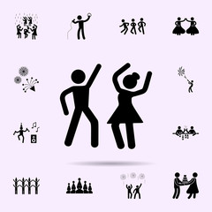 dancing couple icon. Party icons universal set for web and mobile