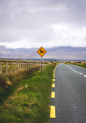 Wild atlantic way road sign in Ireland