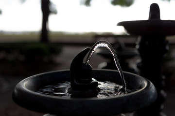 Obraz premium Park Drinking Water Fountain