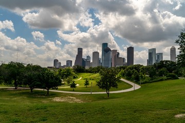 Downtown Houston Skyline - Eleanor Tinsley & Buffalo Bayou Parks
