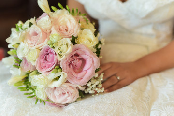 Beautiful romantic wedding bouquet