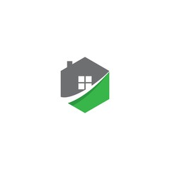 Property logo template vector icon illustration