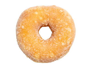 Sugar donut isolated on white background