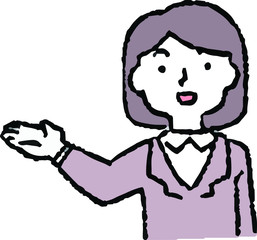 Analog-style illustrations of women emotional expression