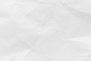 White crumpled recycled paper texture background for business communication and education concept design