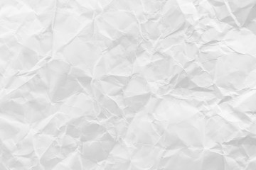 White crumpled recycled paper texture background for business communication and education concept design