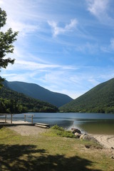 Echo Lake State Park Conway, NH Several hiking trails originate in the park including a scenic trail around the lake.