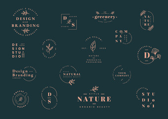 Logo design set