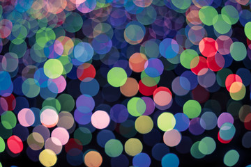 Circular colors bokeh abstract background
