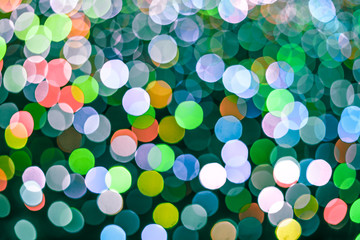 Circular colors bokeh abstract background