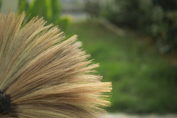 broom close up texture abstract background