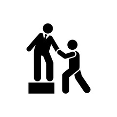 Help, business, work icon. Element of businessman icon. Premium quality graphic design icon. Signs and symbols collection icon for websites, web design, mobile app
