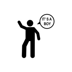 Dad, pregnant, baby, girl icon. Element of maternity icon. Premium quality graphic design icon. Signs and symbols collection icon for websites, web design, mobile app