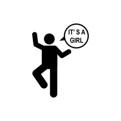 Dad, baby, pregnant, boy icon. Element of maternity icon. Premium quality graphic design icon. Signs and symbols collection icon for websites, web design, mobile app