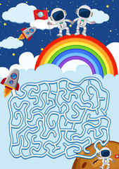 A maze game template