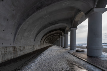 Wakkanai North Breakwater Dome in Japan