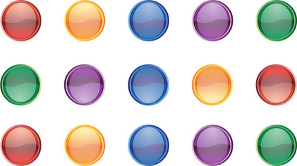 Colored Buttons Circles