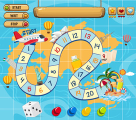 A board game template © brgfx