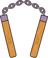 nunchaku japanese ninja weapon