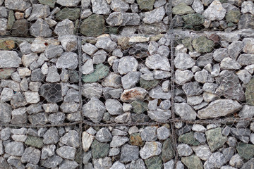 stone wall in net