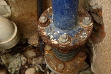 Nuts and bolts, selective focus. Connection concept