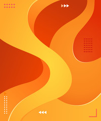 colorful wave vector graphic element