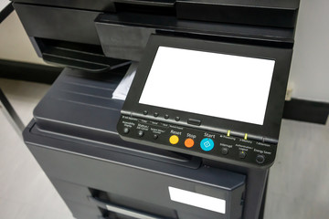 panel of printer, printer scanner laser office copy machine